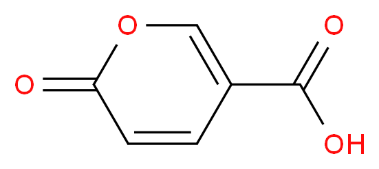 2-Oxo-2H-pyran-5-carboxylic acid_分子结构_CAS_500-05-0)