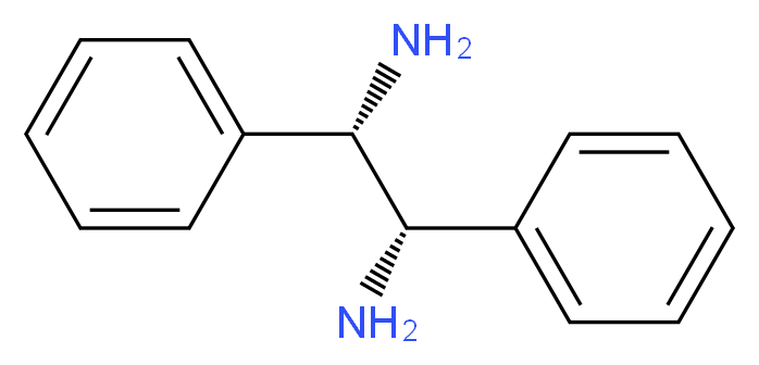 (1S,2S)-(-)-1,2-Diphenylethane-1,2-diamine_分子结构_CAS_29841-69-8)