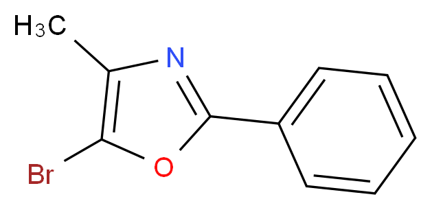 5-Bromo-4-methyl-2-phenyl-1,3-oxazole 95%_分子结构_CAS_21354-98-3)