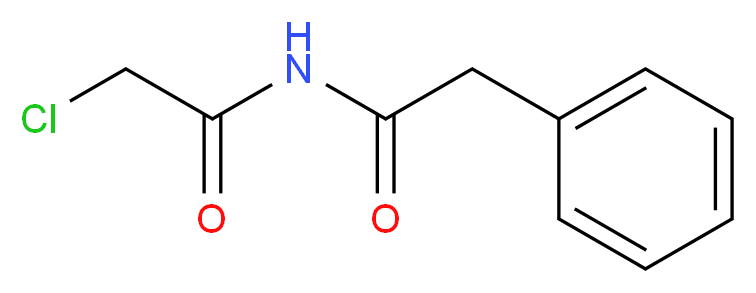 N-(2-chloroacetyl)-2-phenylacetamide_分子结构_CAS_4488-91-9