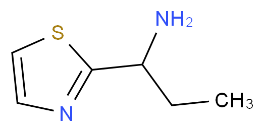 1-(1,3-thiazol-2-yl)-1-propanamine_分子结构_CAS_473733-53-8)