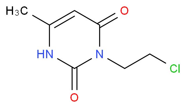 3-(2-chloroethyl)-6-methylpyrimidine-2,4(1H,3H)-dione_分子结构_CAS_22359-13-3)