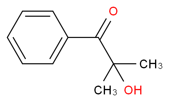 2-羟基-2-甲基-1-苯基-1-丙酮_分子结构_CAS_7473-98-5)