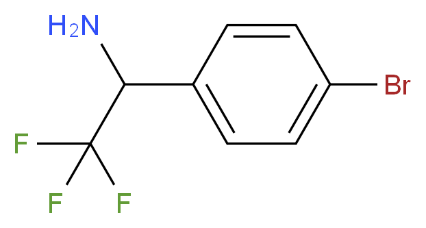 1-(4-bromophenyl)-2,2,2-trifluoroethan-1-amine_分子结构_CAS_842169-72-6