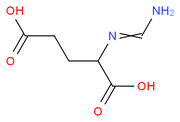 2-[(aminomethylidene)amino]pentanedioic acid_分子结构_CAS_816-90-0