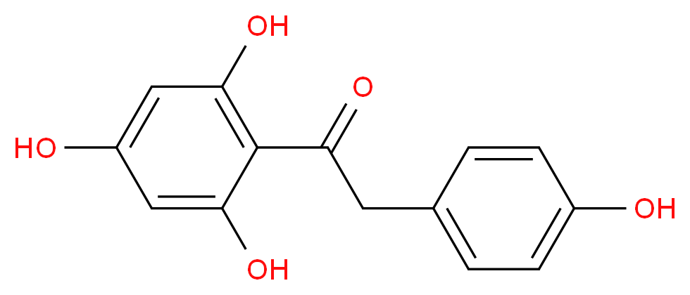 2-(4-hydroxyphenyl)-1-(2,4,6-trihydroxyphenyl)ethan-1-one_分子结构_CAS_15485-65-1