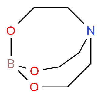 2,8,9-trioxa-5-aza-1-borabicyclo[3.3.3]undecane_分子结构_CAS_122-55-4