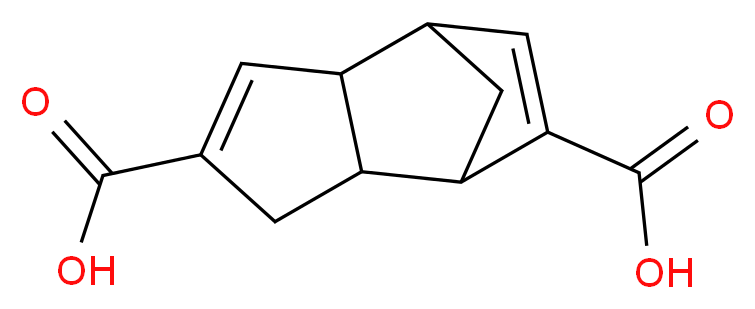 tricyclo[5.2.1.0^{2,6}]deca-3,8-diene-4,8-dicarboxylic acid_分子结构_CAS_37995-02-1