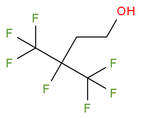 3,4,4,4-Tetrafluoro-3-(trifluoromethyl)butan-1-ol_分子结构_CAS_90999-87-4)