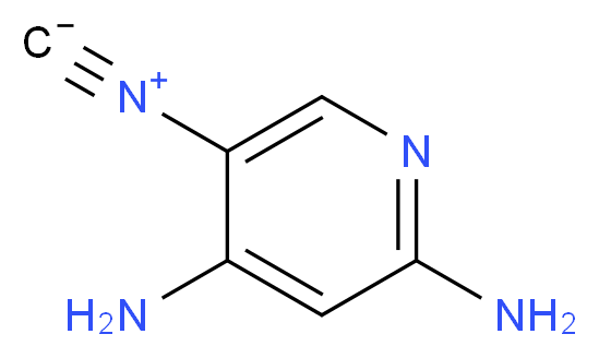5-Isocyano-pyridine-2,4-diamine_分子结构_CAS_)