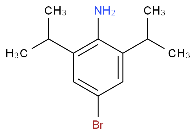 4-Bromo-2,6-diisopropylaniline_分子结构_CAS_80058-84-0)