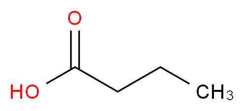 butanoic acid_分子结构_CAS_107-92-6