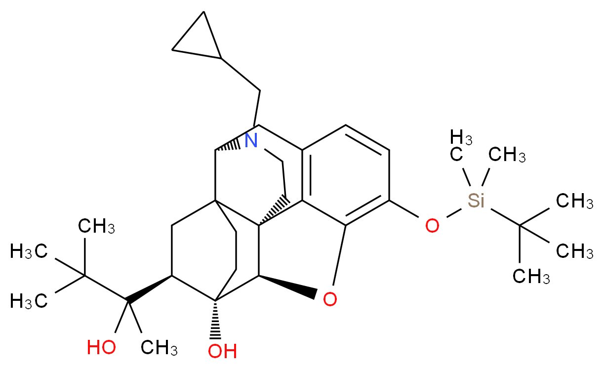 3-O-(tert-Butyldimethylsilyloxy)-6-O-desmethyl Buprenorphine_分子结构_CAS_130668-49-4)