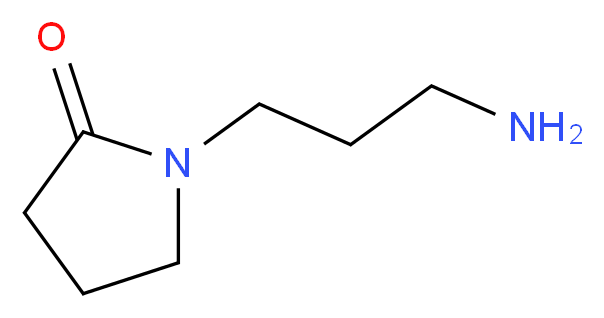 1-(3-aminopropyl)pyrrolidin-2-one_分子结构_CAS_7663-77-6