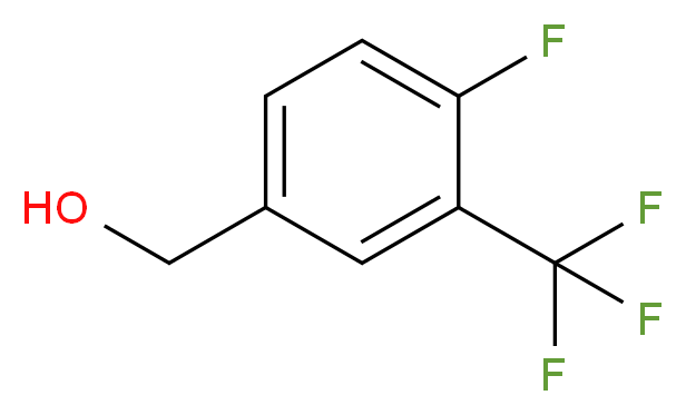 4-Fluoro-3-(trifluoromethyl)benzyl alcohol_分子结构_CAS_67515-61-1)