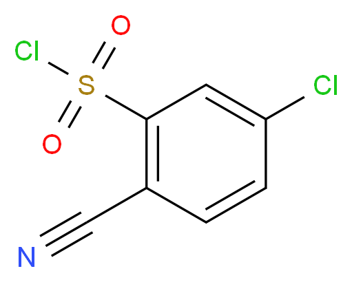 5-Chloro-2-cyanobenzene-1-sulfonyl chloride_分子结构_CAS_411210-92-9)