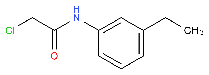 2-Chloro-N-(3-ethylphenyl)acetamide_分子结构_CAS_)