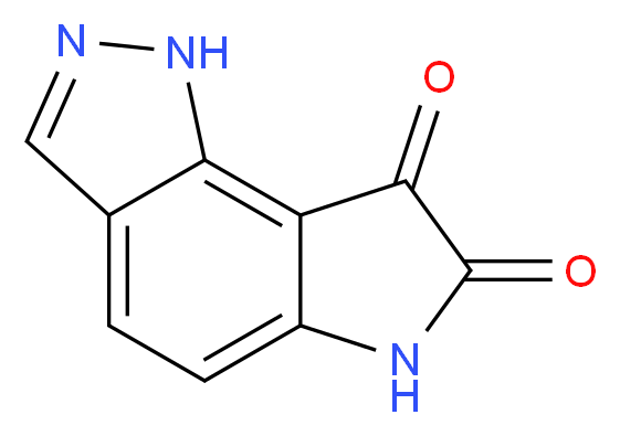 1H,6H,7H,8H-pyrrolo[2,3-g]indazole-7,8-dione_分子结构_CAS_73907-94-5