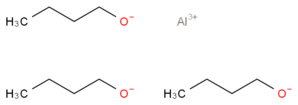 aluminium(3+) ion tris(butan-1-olate)_分子结构_CAS_3085-30-1