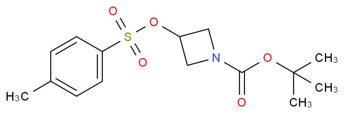 tert-butyl 3-[(4-methylbenzenesulfonyl)oxy]azetidine-1-carboxylate_分子结构_CAS_605655-08-1