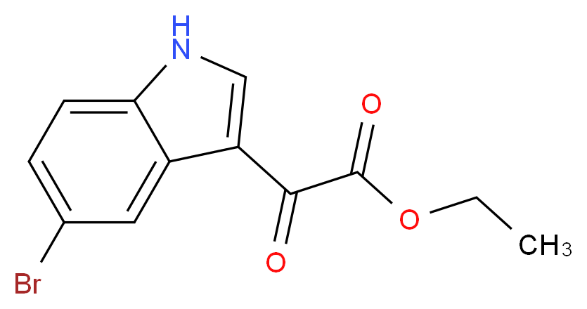 Ethyl 2-(5-bromo-1H-indol-3-yl)-2-oxoacetate_分子结构_CAS_17826-11-8)