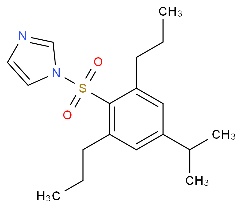 1-(2,4,6-Triisopropylbenzenesulfonyl)imidazole_分子结构_CAS_50257-40-4)