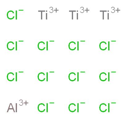 aluminium(3+) ion trititanium(3+) ion dodecachloride_分子结构_CAS_12003-13-3