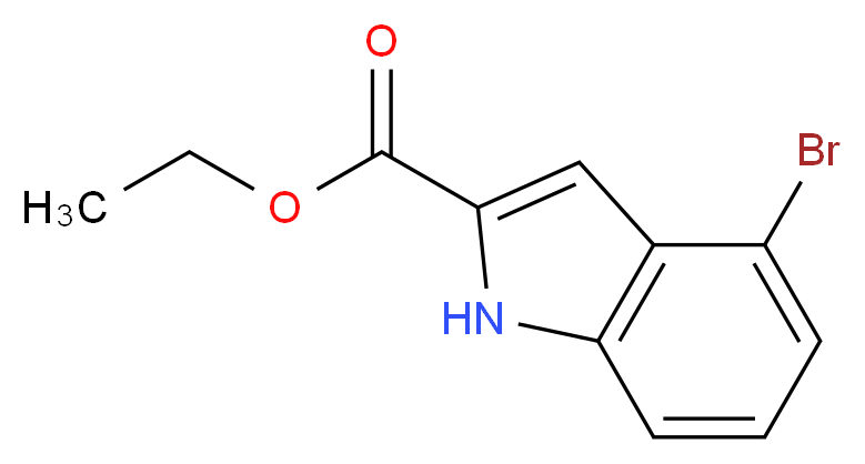 Ethyl 4-bromo-1H-indole-2-carboxylate_分子结构_CAS_103858-52-2)