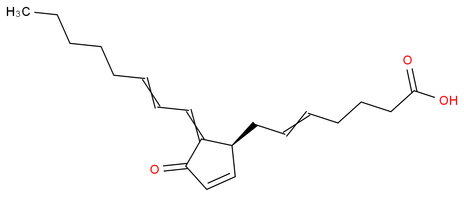 7-[(1S)-5-(oct-2-en-1-ylidene)-4-oxocyclopent-2-en-1-yl]hept-5-enoic acid_分子结构_CAS_87893-55-8