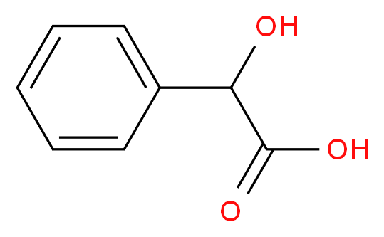 DL-MANDELIC ACID_分子结构_CAS_90-64-2)