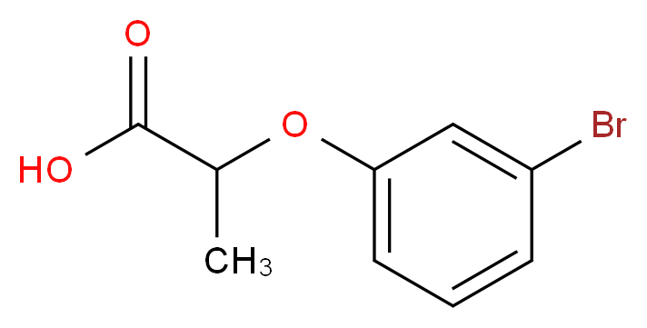 2-(3-Bromophenoxy)propanoic acid_分子结构_CAS_41183-67-9)