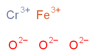 chromium(3+) ion iron(3+) ion trioxidandiide_分子结构_CAS_1308-31-2