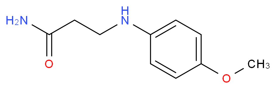 3-[(4-methoxyphenyl)amino]propanamide_分子结构_CAS_21017-46-9