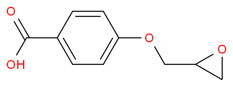 4-(oxiran-2-ylmethoxy)benzoic acid_分子结构_CAS_35217-95-9