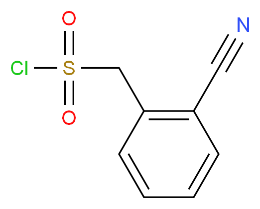 (2-cyanophenyl)methanesulfonyl chloride_分子结构_CAS_51045-34-2)