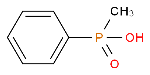 methyl(phenyl)phosphinic acid_分子结构_CAS_4271-13-0