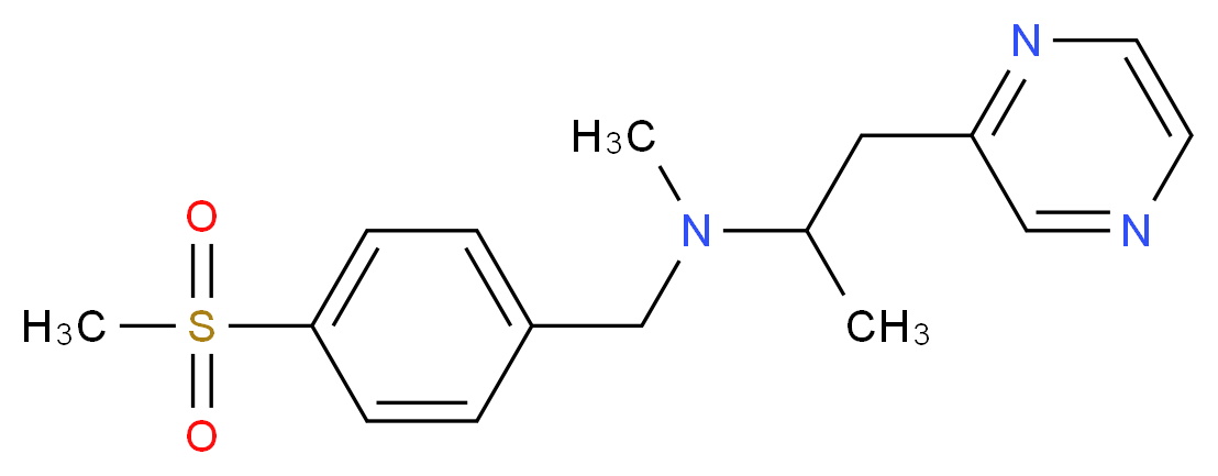 N-methyl-N-[4-(methylsulfonyl)benzyl]-1-pyrazin-2-ylpropan-2-amine_分子结构_CAS_)