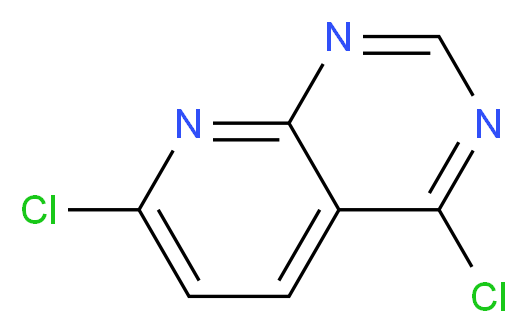 4,7-Dichloro-pyrido[2,3-d]pyrimidine_分子结构_CAS_552331-44-9)