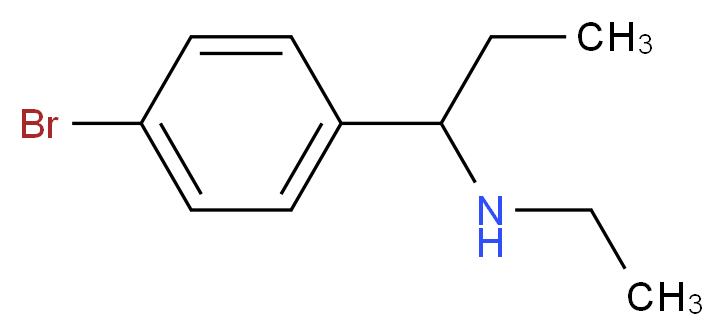 1-(4-bromophenyl)-N-ethylpropan-1-amine_分子结构_CAS_915923-68-1)