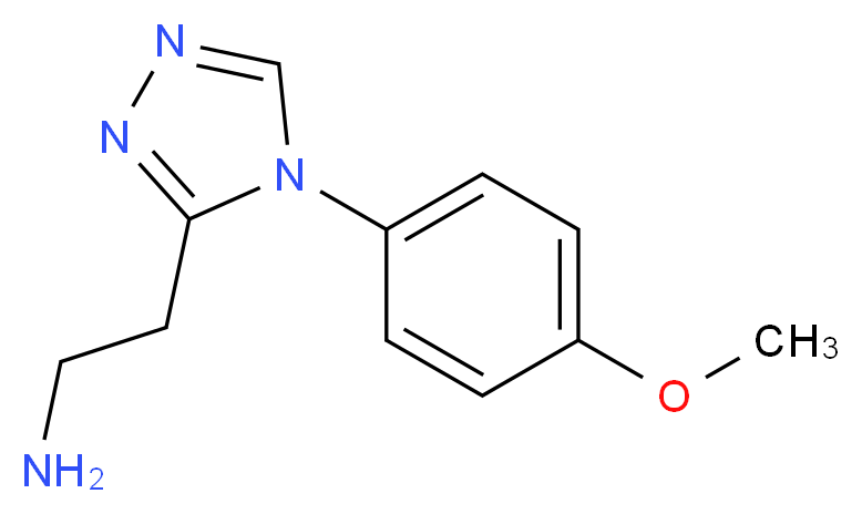 2-[4-(4-methoxyphenyl)-4H-1,2,4-triazol-3-yl]ethanamine_分子结构_CAS_)