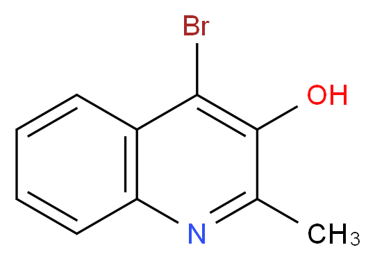 4-Bromo-2-methyl-3-quinolinol_分子结构_CAS_13235-12-6)