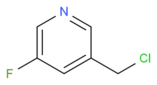 3-(chloromethyl)-5-fluoropyridine_分子结构_CAS_39891-37-7