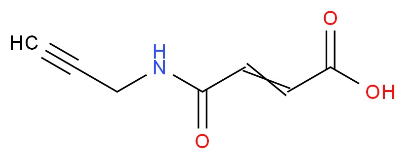 3-[(prop-2-yn-1-yl)carbamoyl]prop-2-enoic acid_分子结构_CAS_671188-20-8