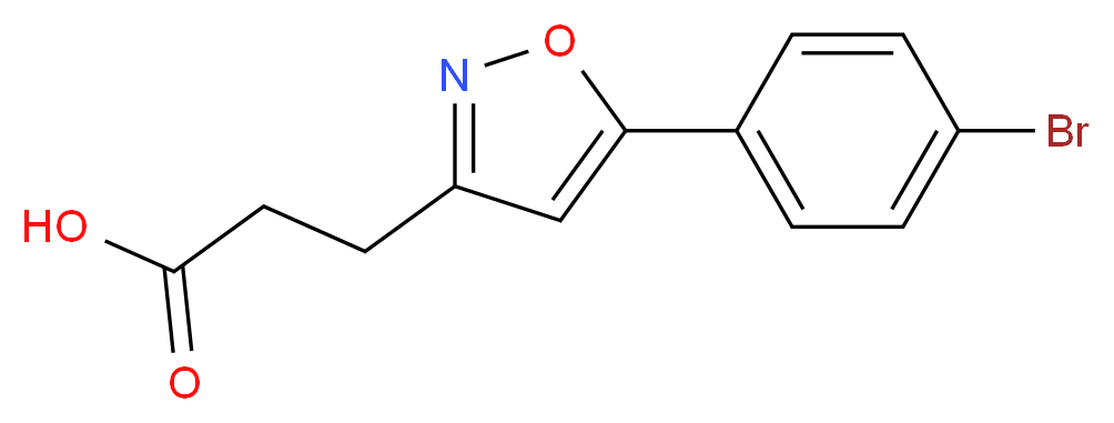 3-[5-(4-bromophenyl)-1,2-oxazol-3-yl]propanoic acid_分子结构_CAS_870703-99-4