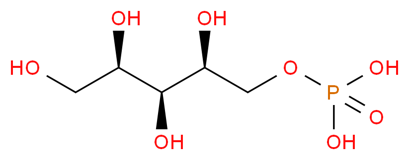 {[(2S,3S,4R)-2,3,4,5-tetrahydroxypentyl]oxy}phosphonic acid_分子结构_CAS_4151-19-3