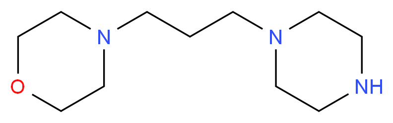 4-[3-(piperazin-1-yl)propyl]morpholine_分子结构_CAS_436852-18-5