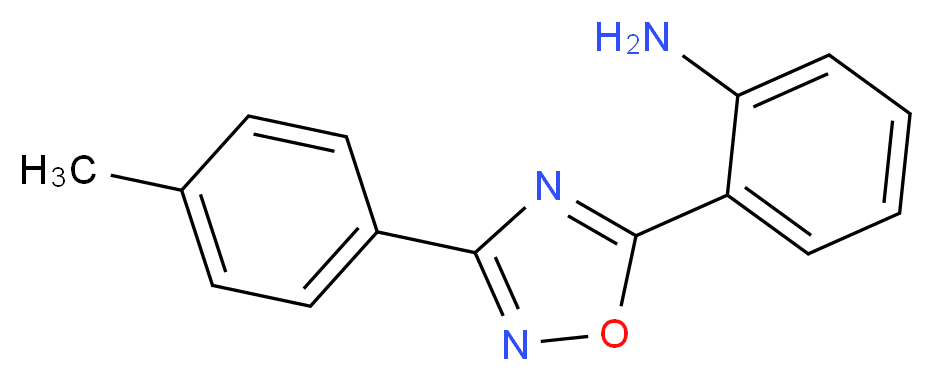 2-[3-(4-methylphenyl)-1,2,4-oxadiazol-5-yl]aniline_分子结构_CAS_58589-02-9