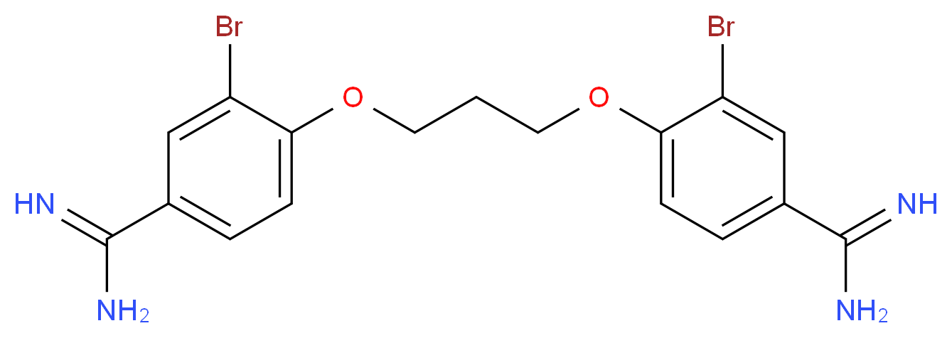 Dibrompropamidine_分子结构_CAS_496-00-4)