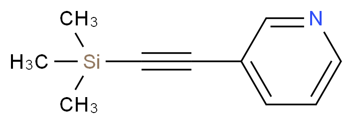 3-[2-(trimethylsilyl)ethynyl]pyridine_分子结构_CAS_80673-00-3