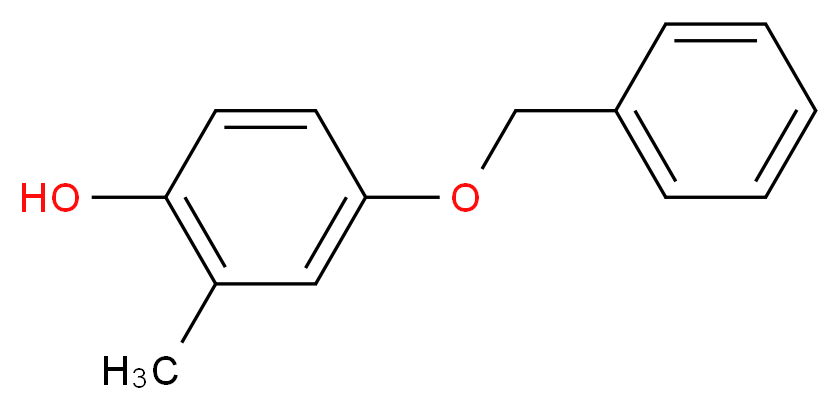 4-(BENZYLOXY)-2-METHYLPHENOL_分子结构_CAS_53325-49-8)